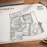 Penthouse N'4 - By Alpenluxus Collection Semesterbostad *