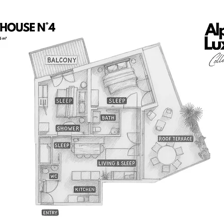 Penthouse N'4 - Rooftop Terrace, Sauna & Whirlpool Access