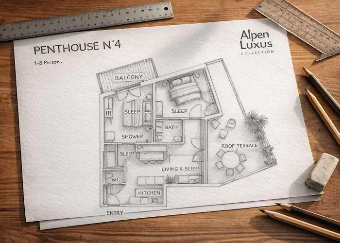 Penthouse N'4 - By Alpenluxus Collection 度假居 *